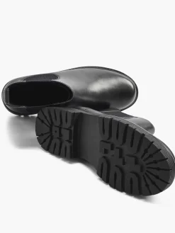 5th Avenue Enkellaarzen & Boots-Zwarte Leren Chelsea Boot