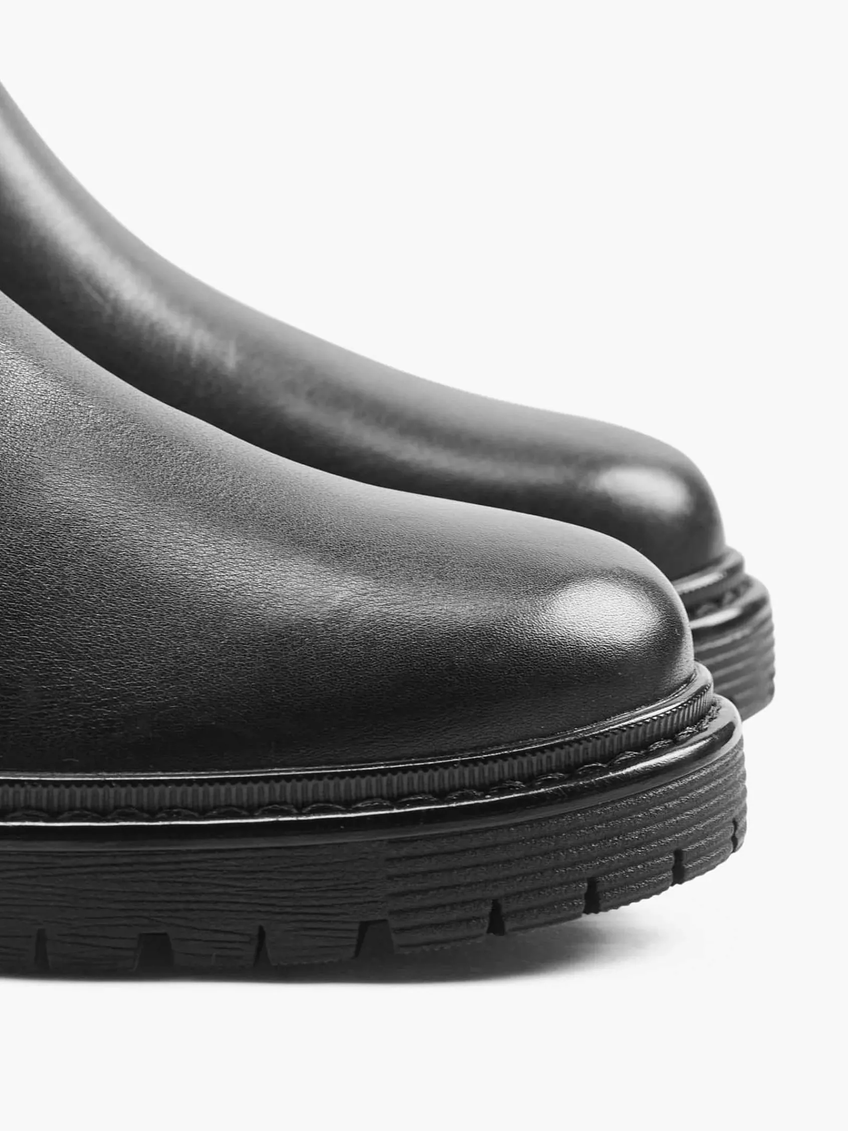 5th Avenue Enkellaarzen & Boots-Zwarte Leren Chelsea Boot