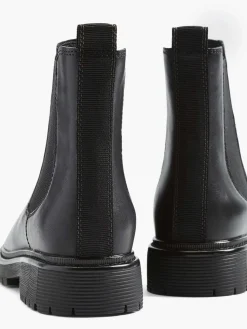 5th Avenue Enkellaarzen & Boots-Zwarte Leren Chelsea Boot