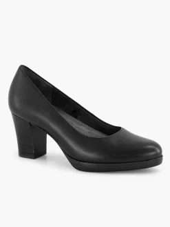 Medicus Comfort Schoenen-Zwarte Leren Comfort Pump