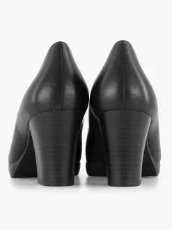 Medicus Comfort Schoenen-Zwarte Leren Comfort Pump