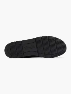 Medicus Comfort Schoenen-Zwarte Leren Comfort Sneaker