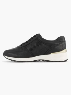 Medicus Comfort Schoenen-Zwarte Leren Comfort Sneaker