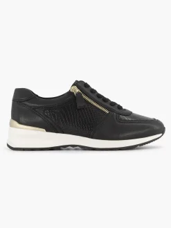 Medicus Comfort Schoenen-Zwarte Leren Comfort Sneaker