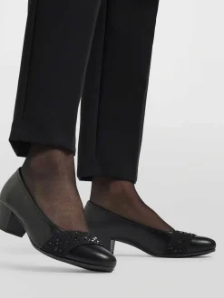 Easy Street Comfort Schoenen-Zwarte Leren Pump