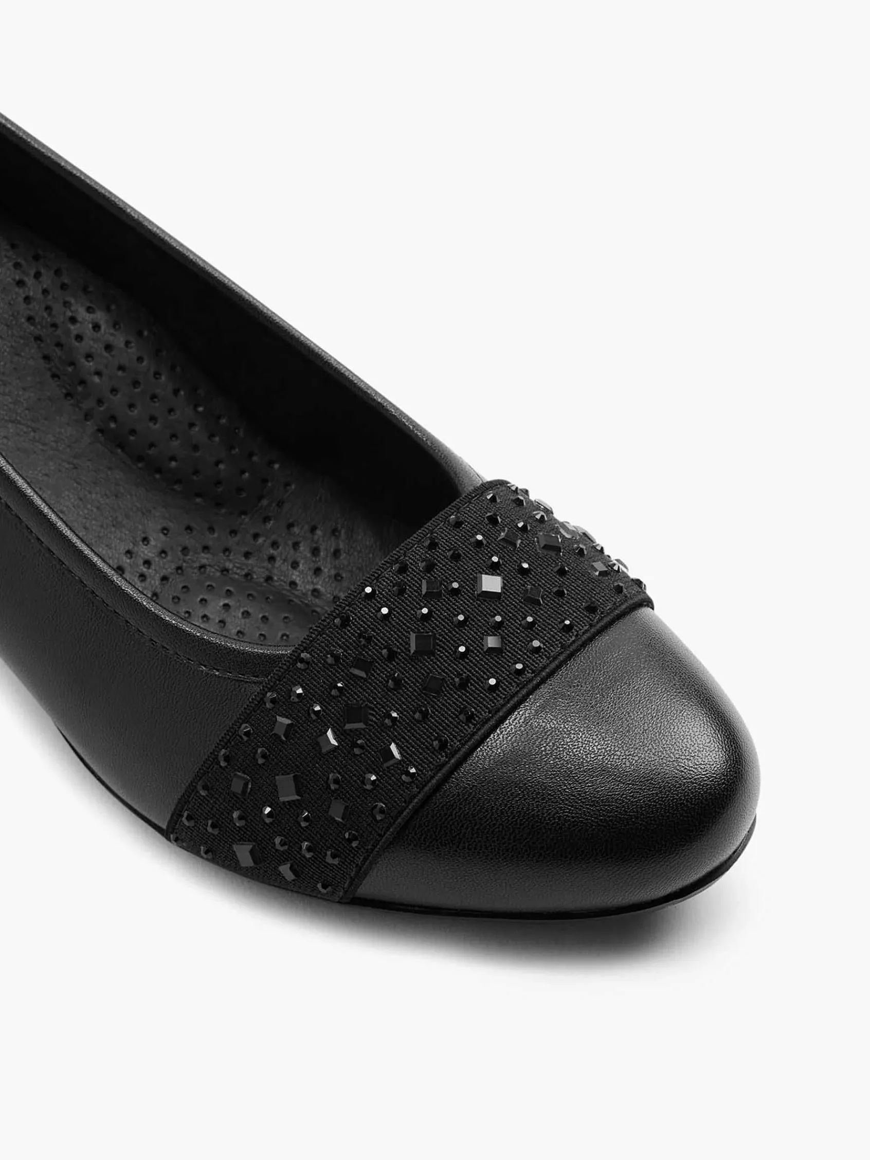 Easy Street Comfort Schoenen-Zwarte Leren Pump