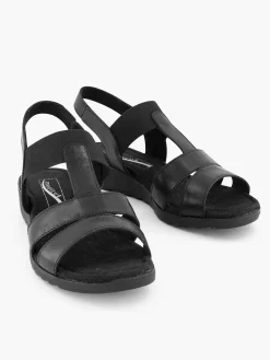 Medicus Sandalen-Zwarte Leren Sandaal