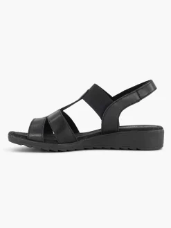 Medicus Sandalen-Zwarte Leren Sandaal