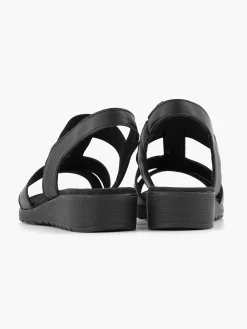 Medicus Sandalen-Zwarte Leren Sandaal
