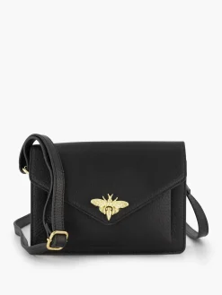 5th Avenue Online Exclusive Accessoires-Zwarte Leren Schoudertas