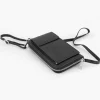 5th Avenue Online Exclusive Accessoires-Zwarte Leren Telefoontas