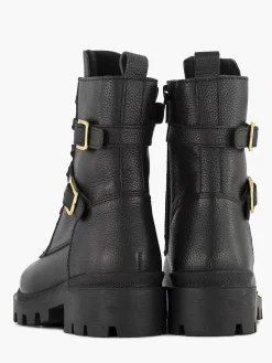 Limelight girl Jongensschoenen-Zwarte Leren Veterboot