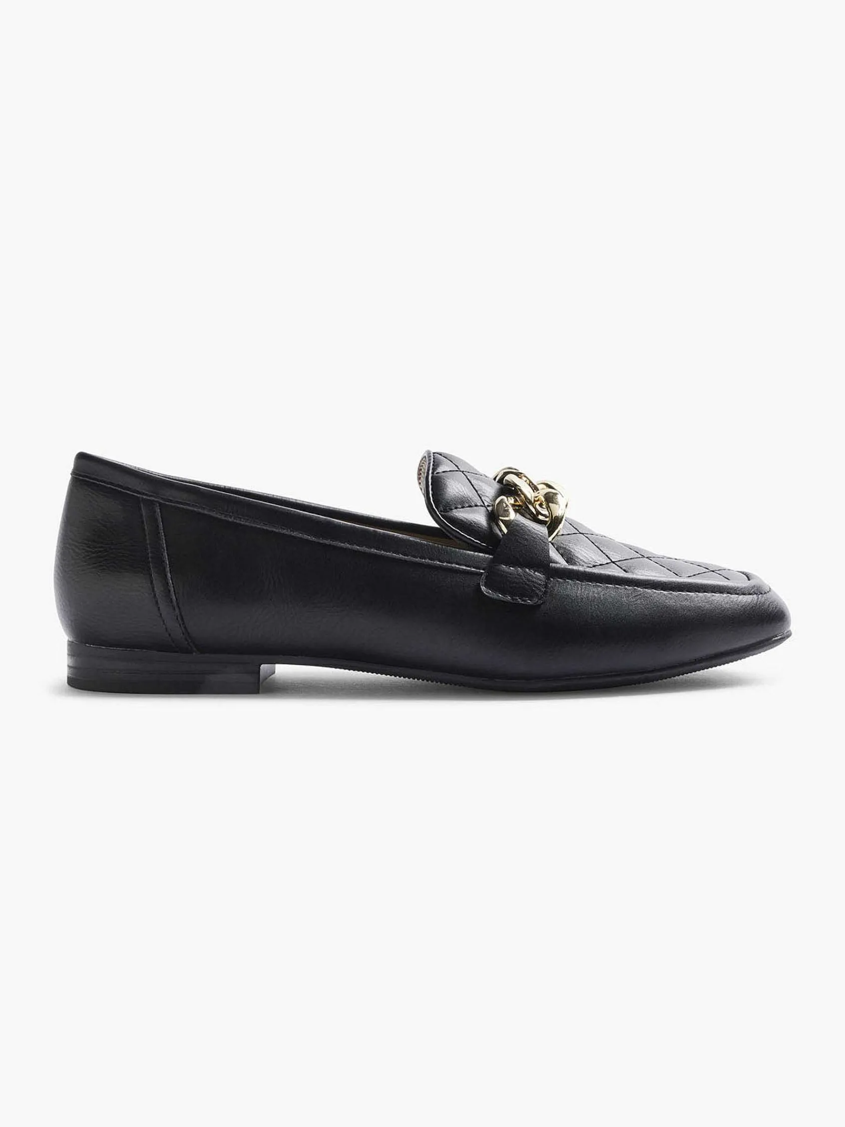 Graceland Instappers-Zwarte Loafer Ketting