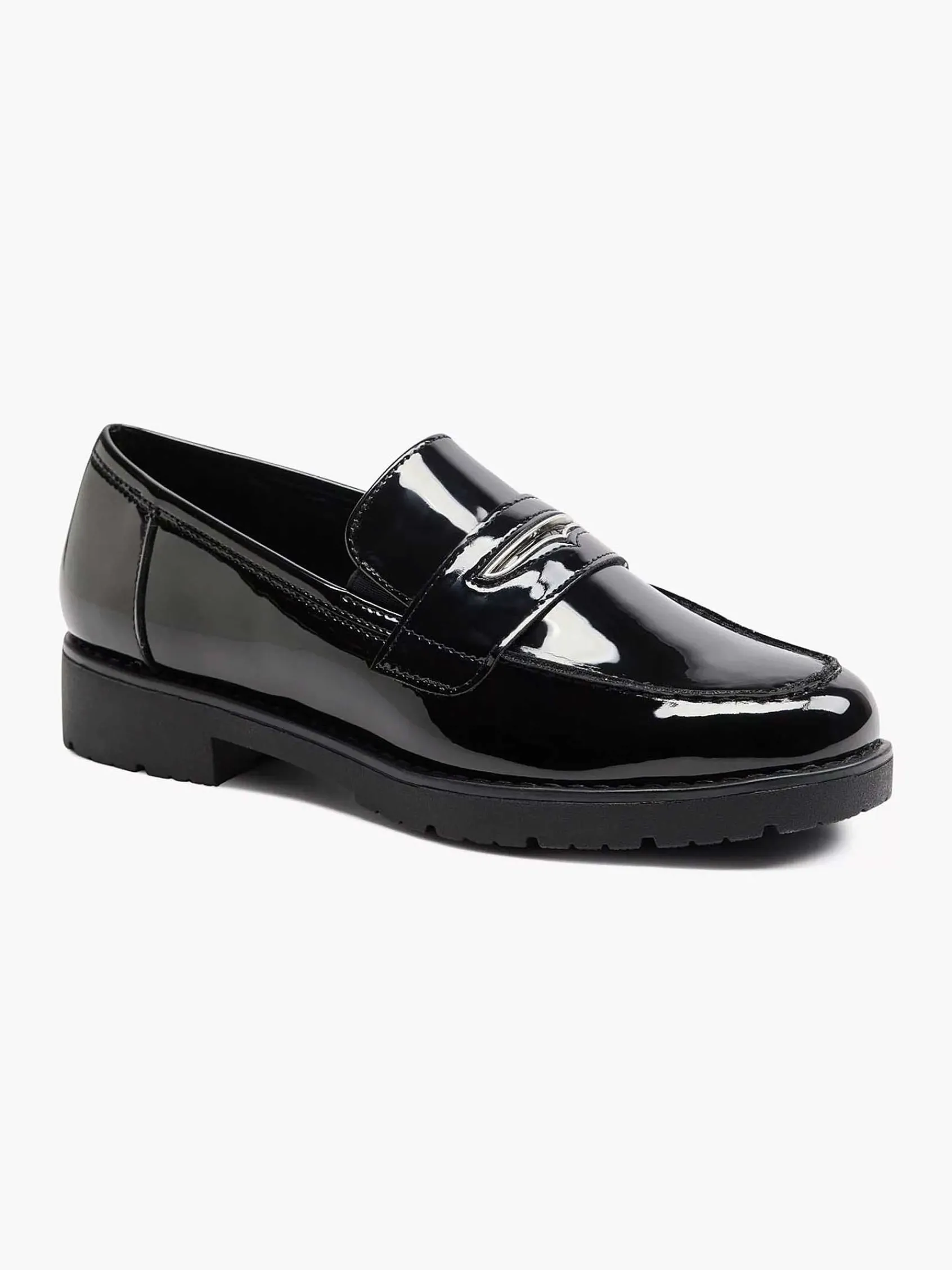 Graceland Instappers-Zwarte Loafer Lak
