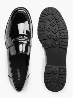 Graceland Instappers-Zwarte Loafer Lak