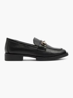 Graceland Instappers-Zwarte Loafer Sierketting