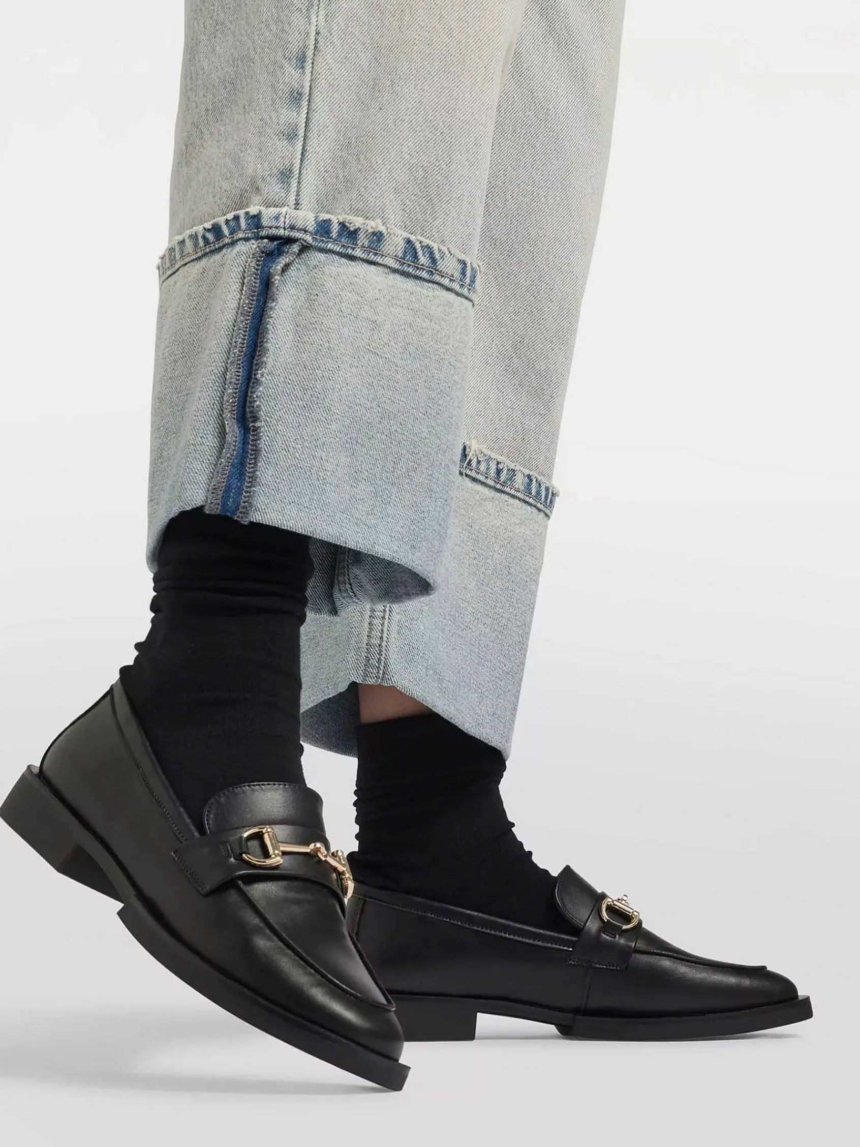 Graceland Instappers-Zwarte Loafer Sierketting