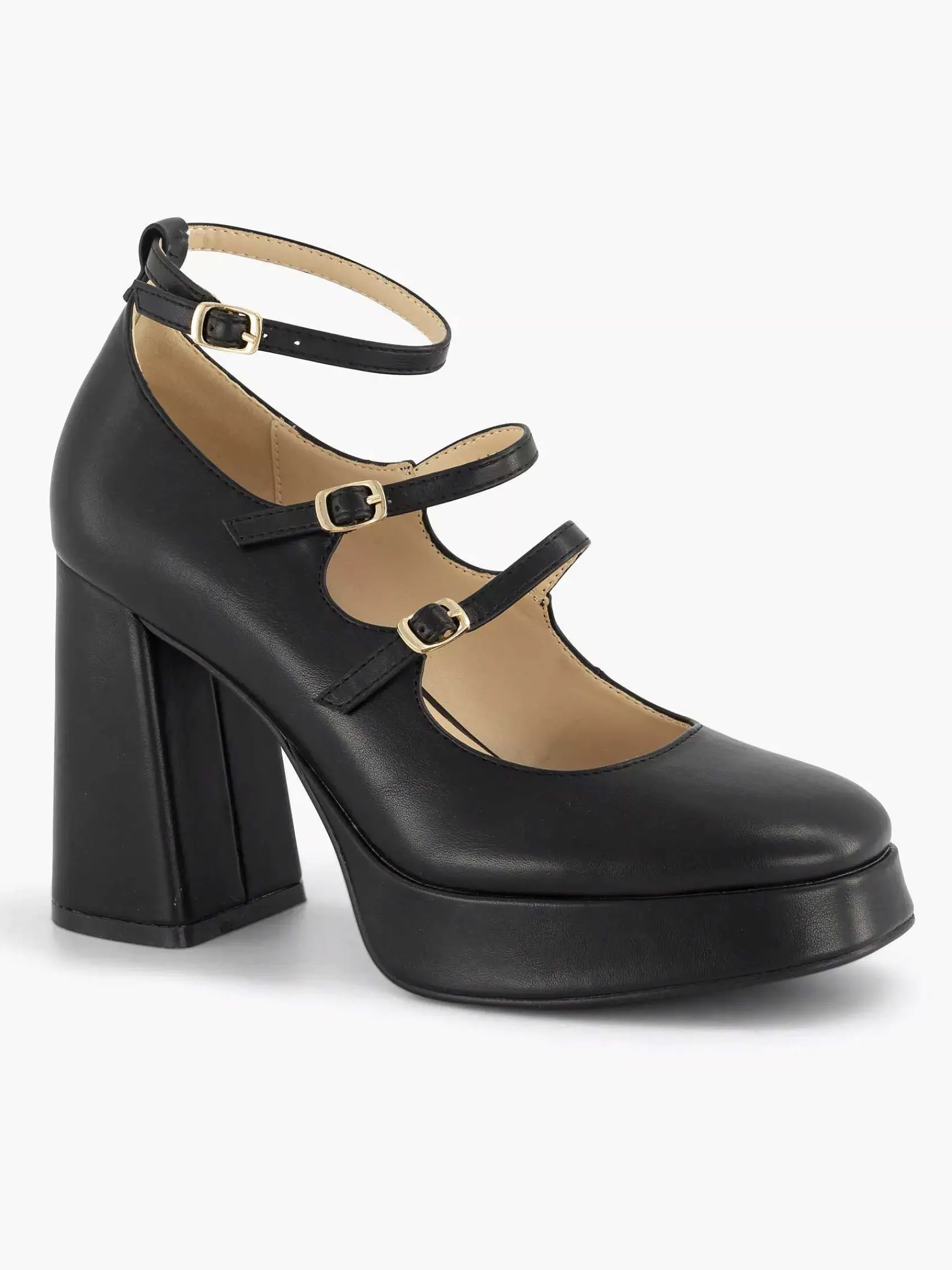 Graceland Pumps-Zwarte Platform Pump