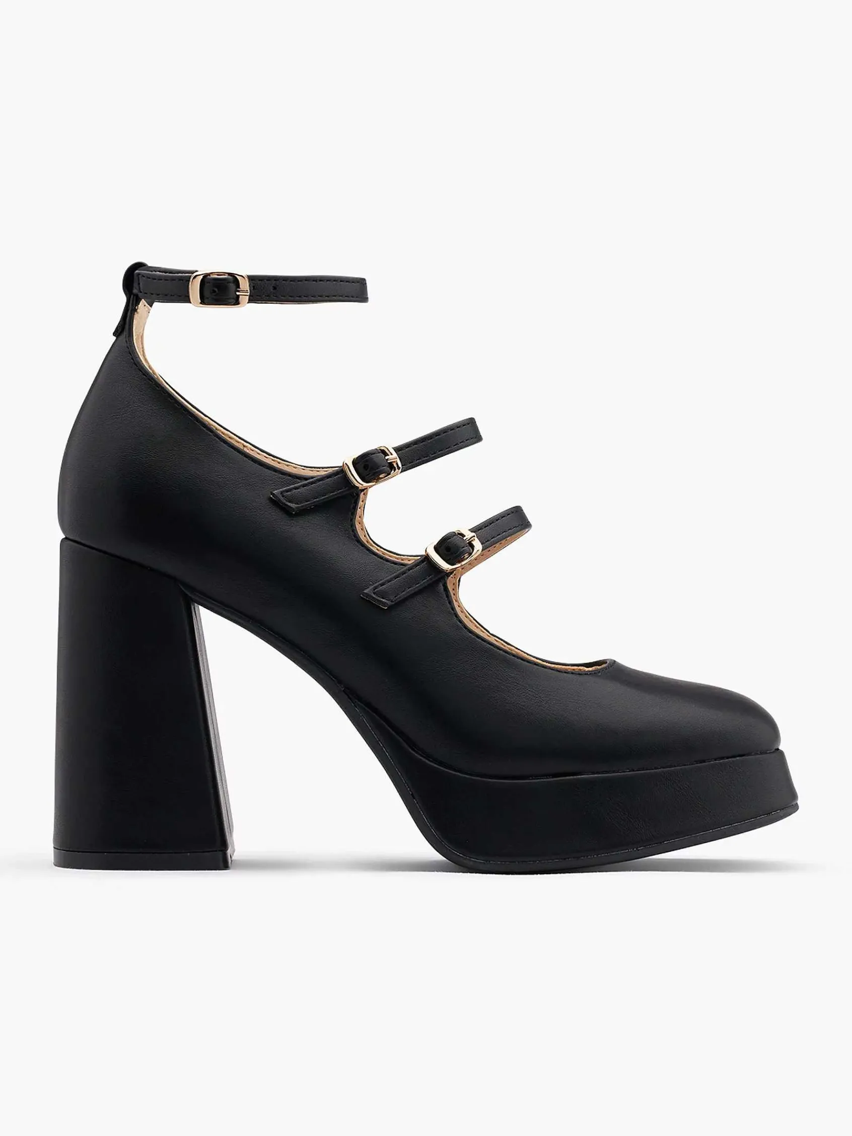 Graceland Pumps-Zwarte Platform Pump