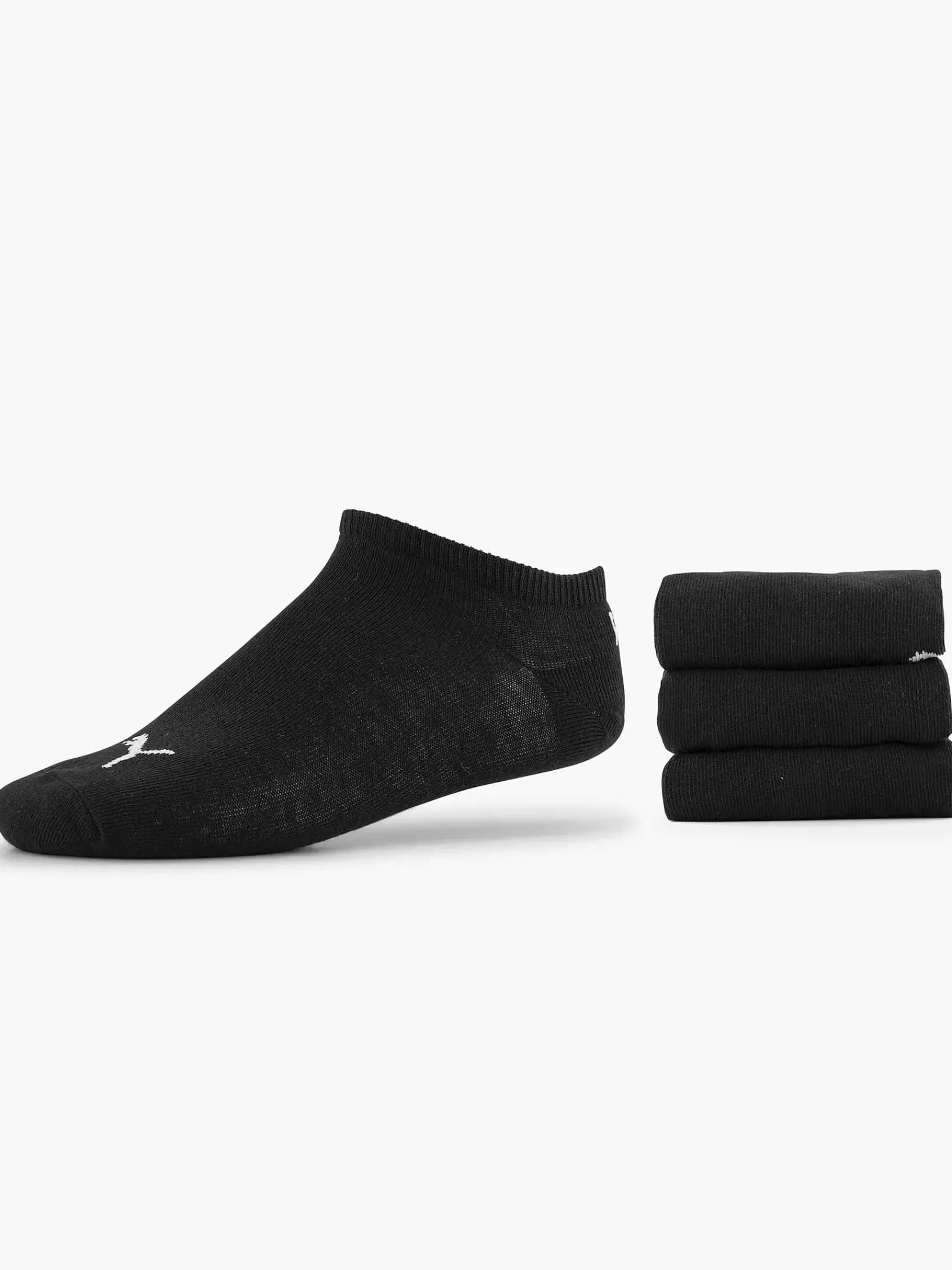 Puma Sokken-Zwarte Sneaker Plain 3 Pak 35-38
