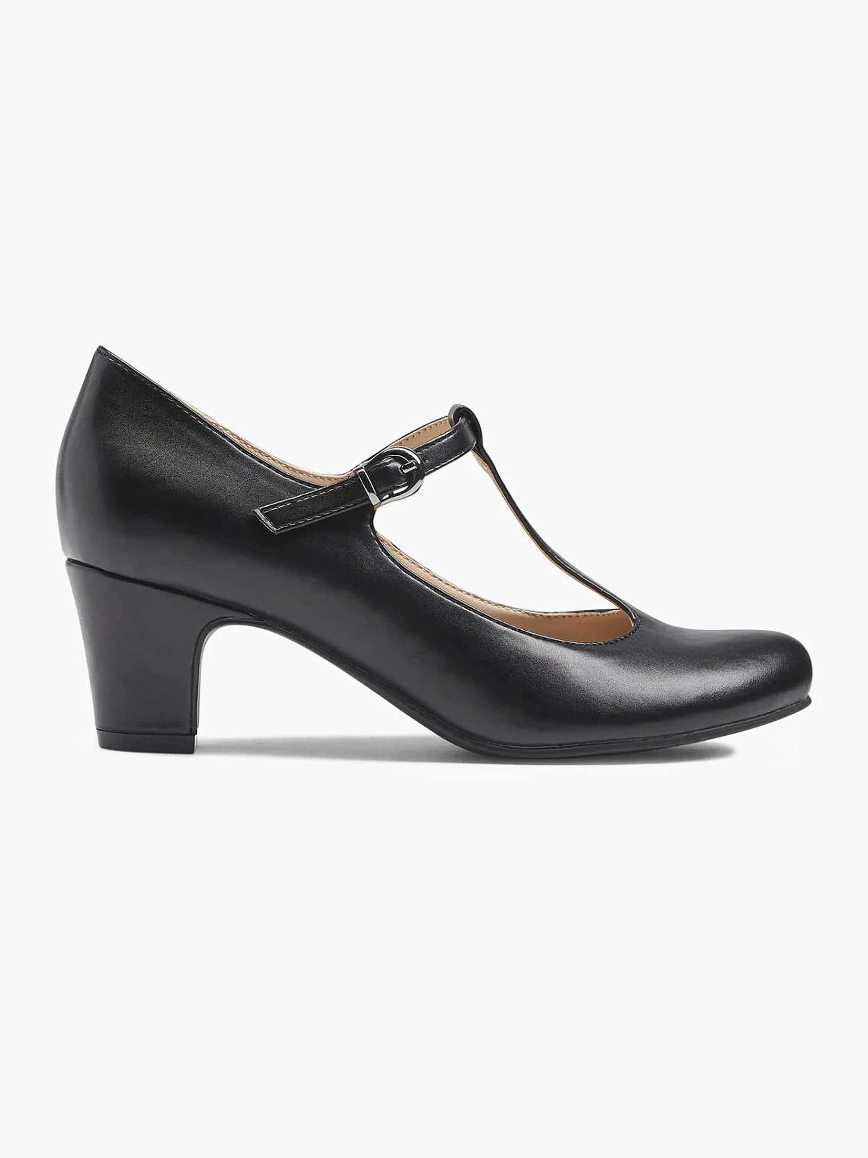 Graceland Hoge Hakken-Zwarte Pump Gesp