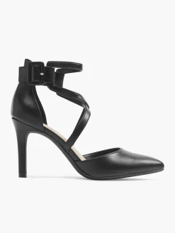 Graceland Hoge Hakken-Zwarte Pump Gespsluiting