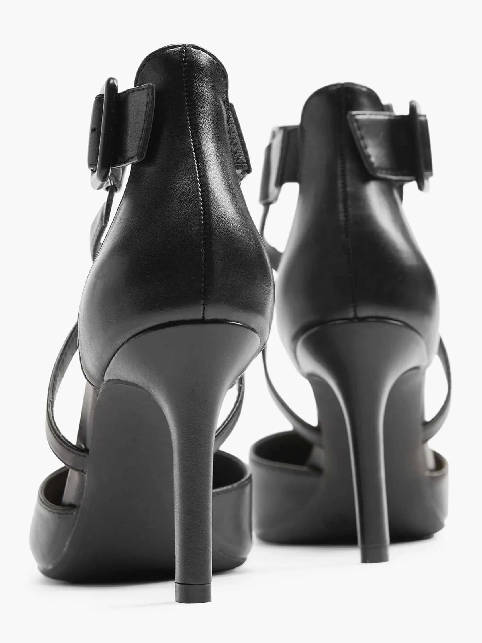 Graceland Hoge Hakken-Zwarte Pump Gespsluiting