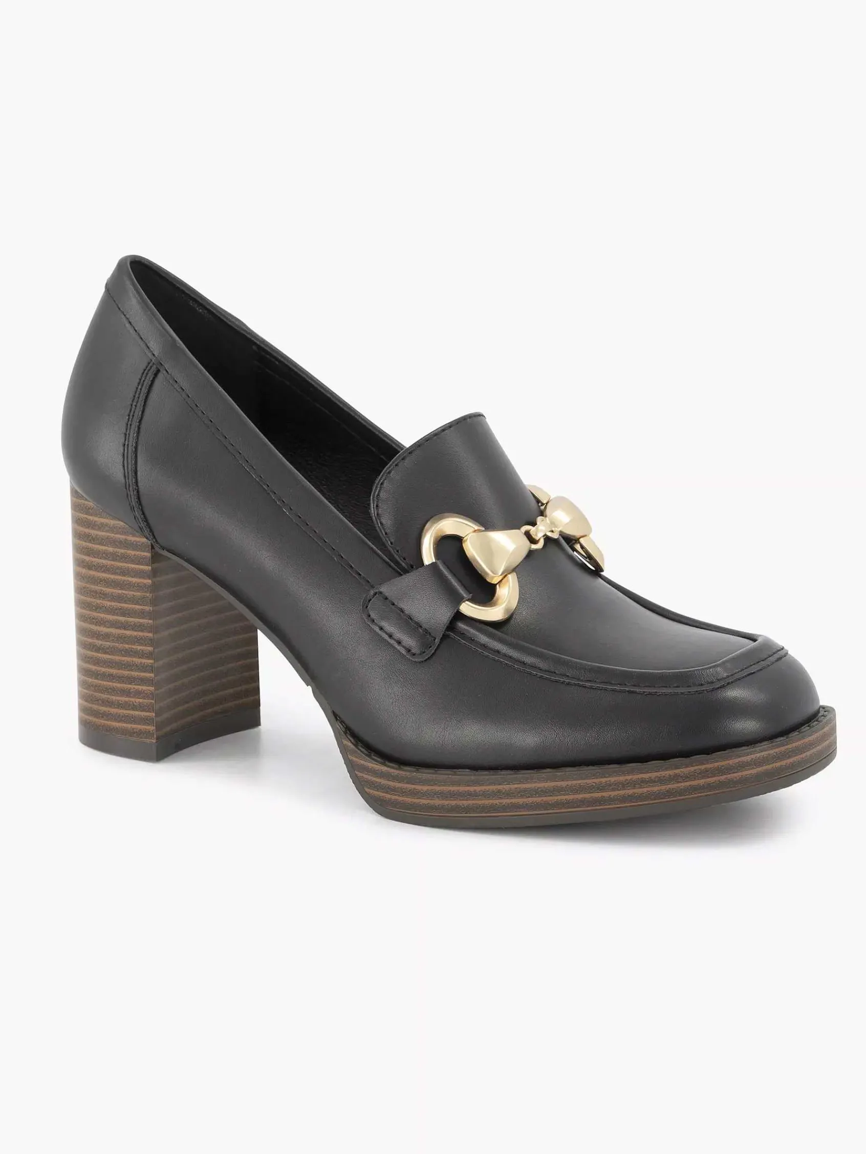 Oxmox Pumps-Zwarte Pump Sierketting