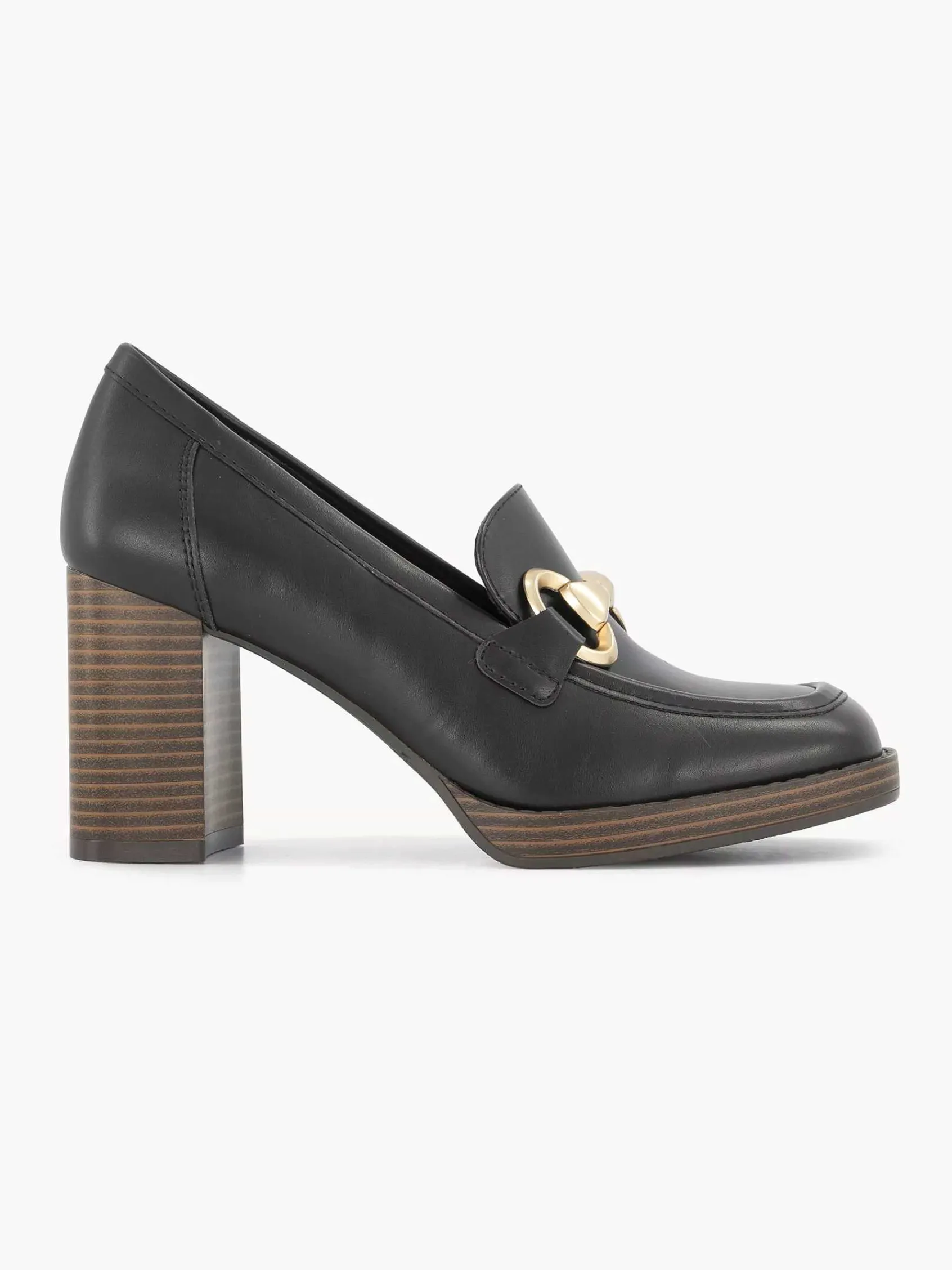 Oxmox Pumps-Zwarte Pump Sierketting