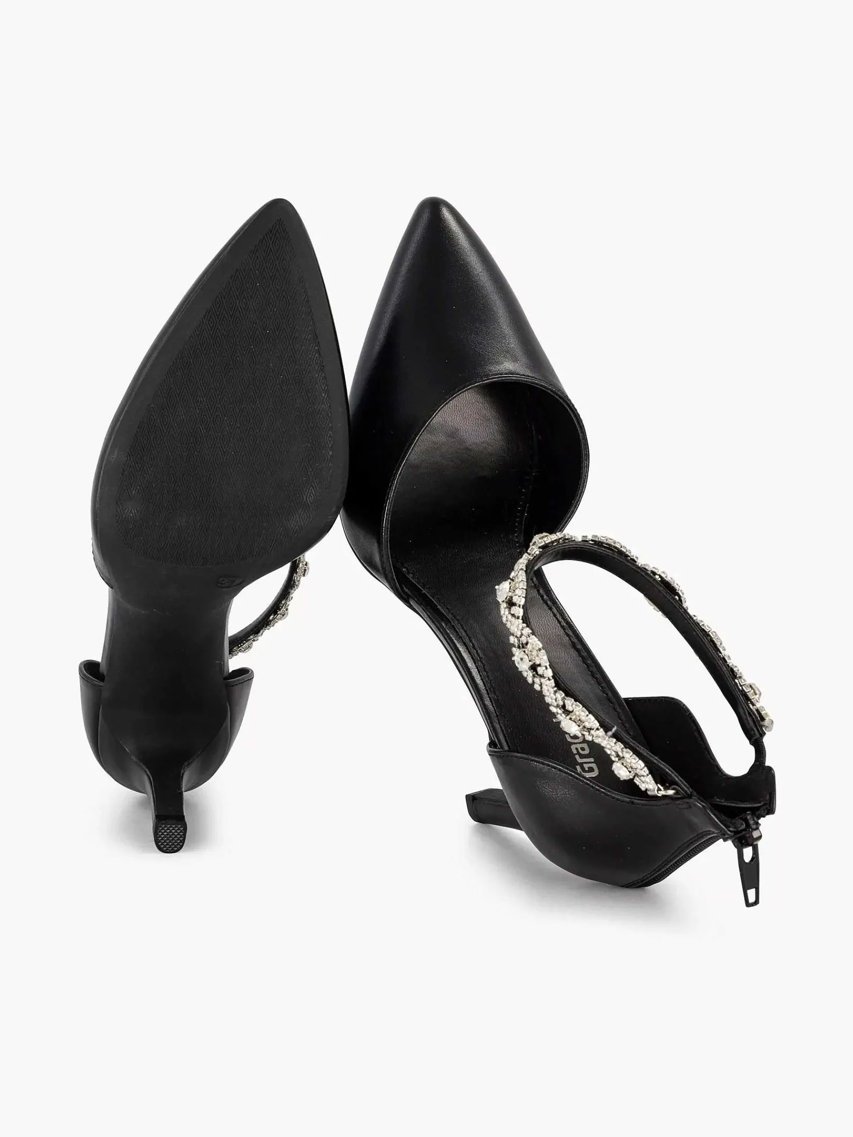 Graceland Pumps-Zwarte Pump Steentjes