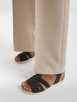 Easy Street Comfort Schoenen-Zwarte Sandaal