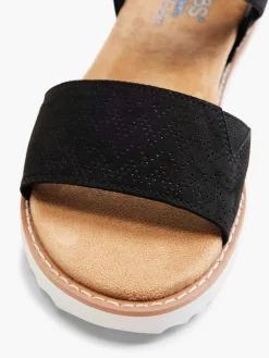 Skechers Sandalen-Zwarte Sandaal Desert Kiss