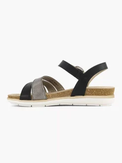 Easy Street Sandalen-Zwarte Sandaal Gespsluiting