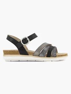 Easy Street Sandalen-Zwarte Sandaal Gespsluiting