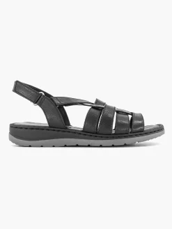 Medicus Sandalen-Zwarte Sandaal Klittenband