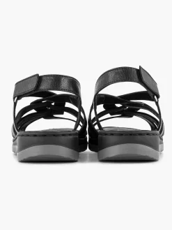 Medicus Sandalen-Zwarte Sandaal Klittenband