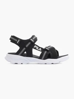 FILA Jongensschoenen-Zwarte Sandaal Klittenband