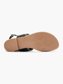 Graceland Sandalen-Zwarte Sandaal Sierketting
