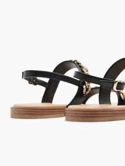 Graceland Sandalen-Zwarte Sandaal Sierketting