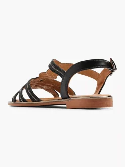 Graceland Sandalen-Zwarte Sandaal Sierketting