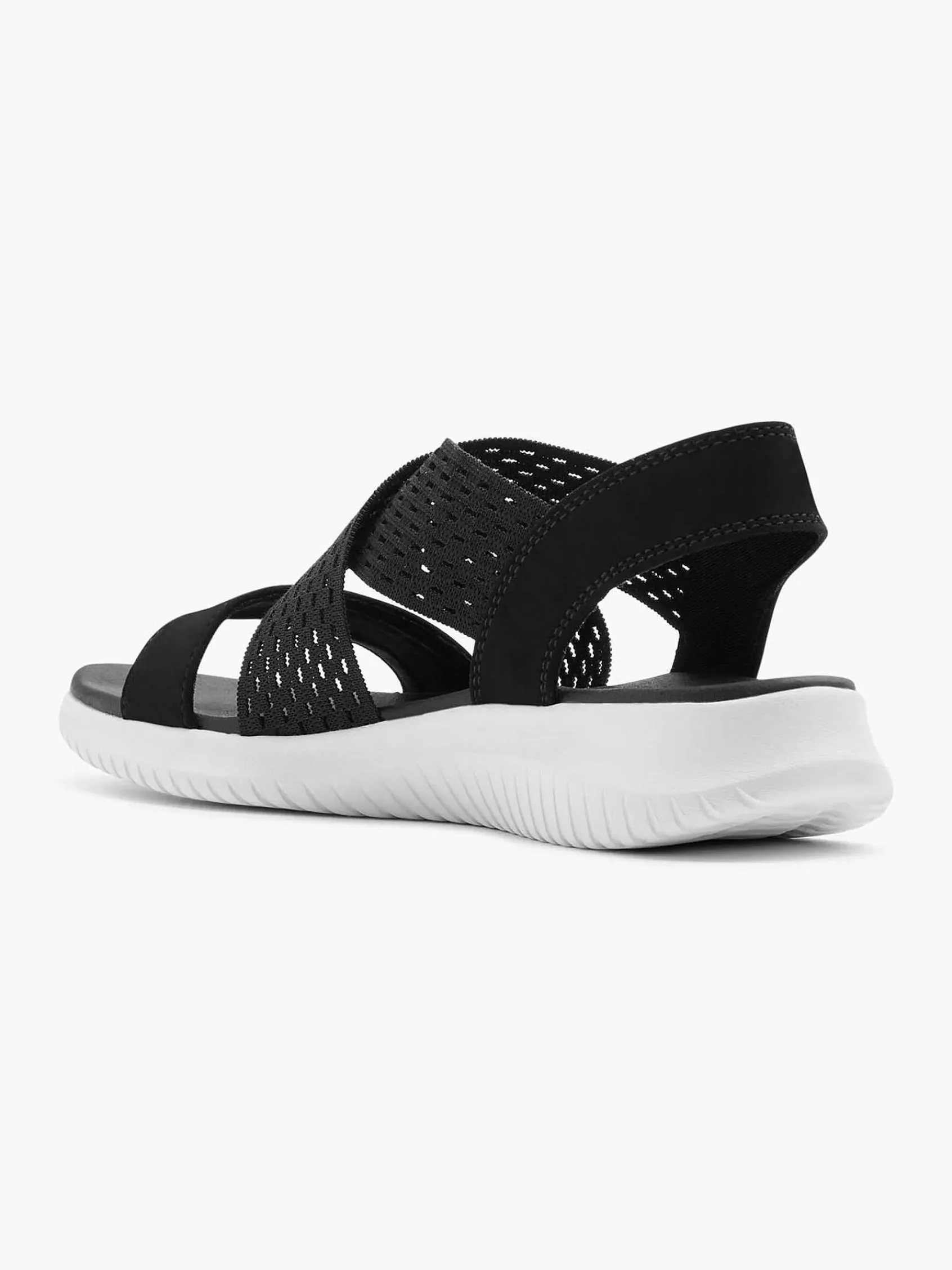 Skechers Sandalen-Zwarte Sandalen Neon Star