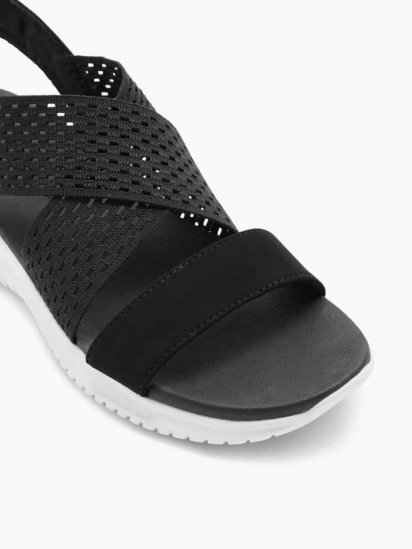 Skechers Sandalen-Zwarte Sandalen Neon Star