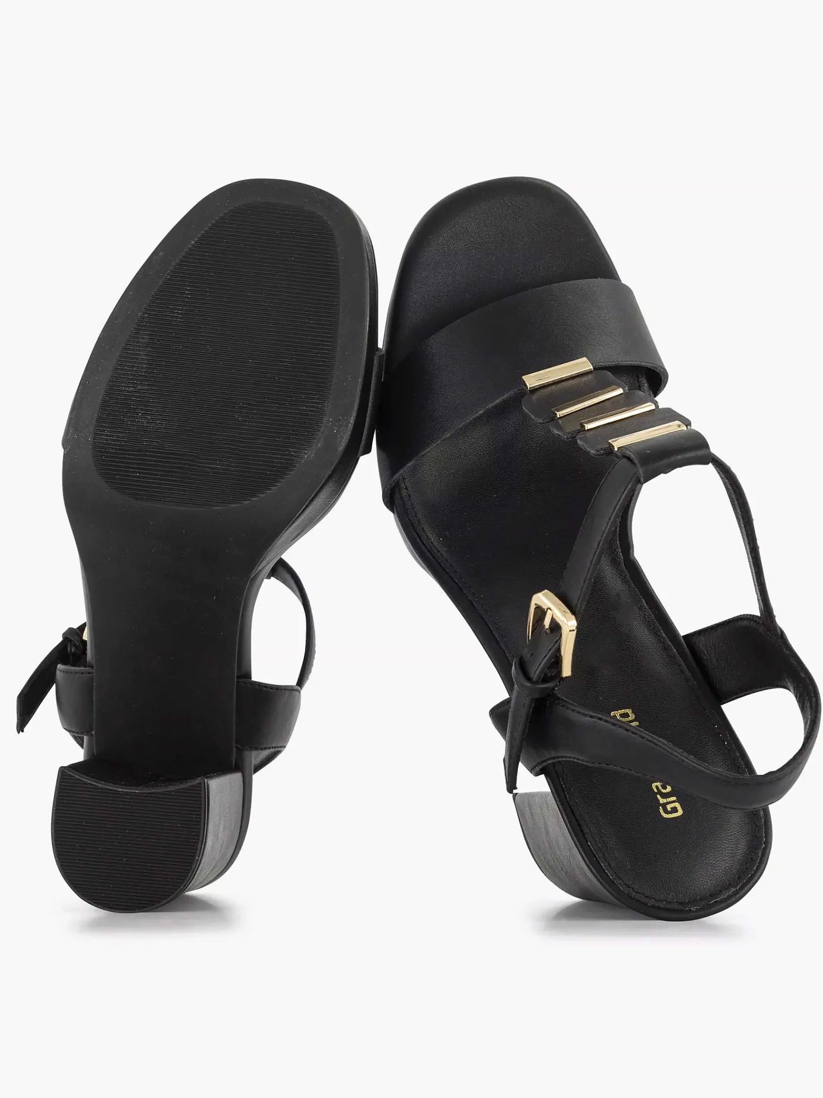 Graceland Sandalen-Zwarte Sandalette