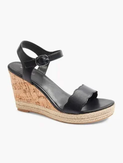 Graceland Hoge Hakken-Zwarte Sandalette