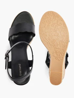 Graceland Hoge Hakken-Zwarte Sandalette