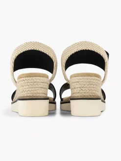 Esprit Sandalen-Zwarte Sandalette Sleehak