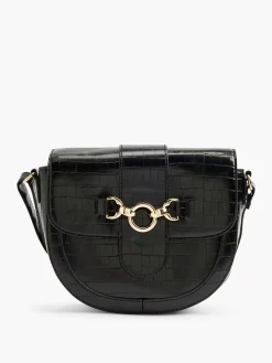 Graceland Online Exclusive Accessoires-Zwarte Schoudertas Siergesp