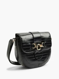 Graceland Online Exclusive Accessoires-Zwarte Schoudertas Siergesp