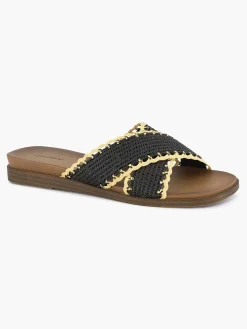 Graceland Slippers-Zwarte Slipper