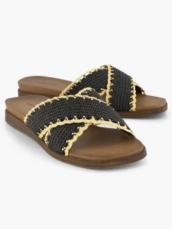 Graceland Slippers-Zwarte Slipper